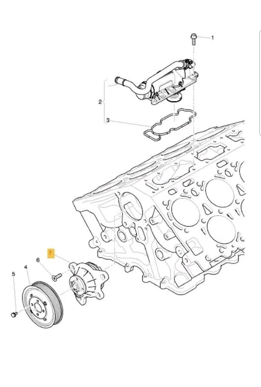 07D121008B For Bentley Continental Gt, Gtc & Flying Spur Water Pump