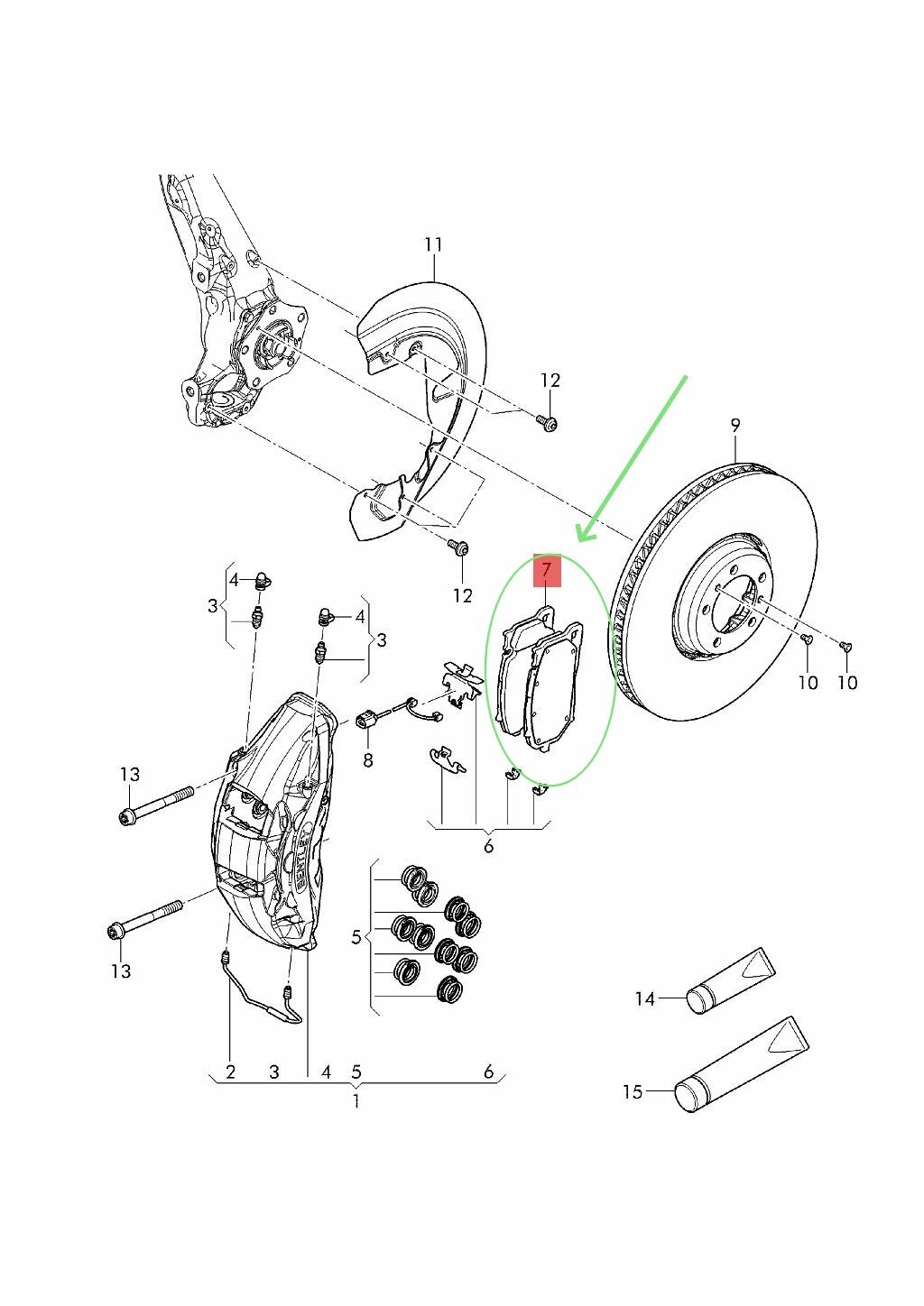 For Bentley Continental Gt Gtc 2019-2024 Front Brake Pads Set New 3SA698151