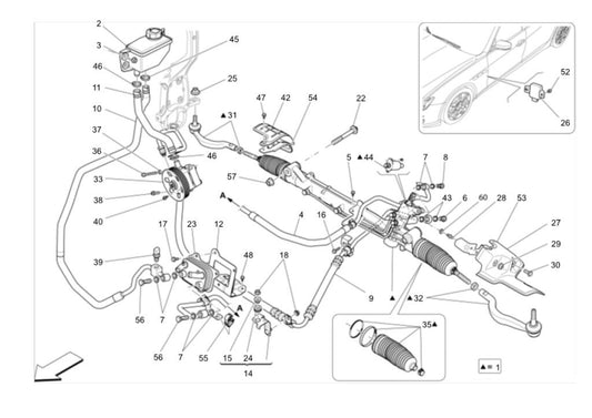 For Maserati Ghibli Quattroporte 2014-2017 Outer Tie Rod End 673000006 673000005