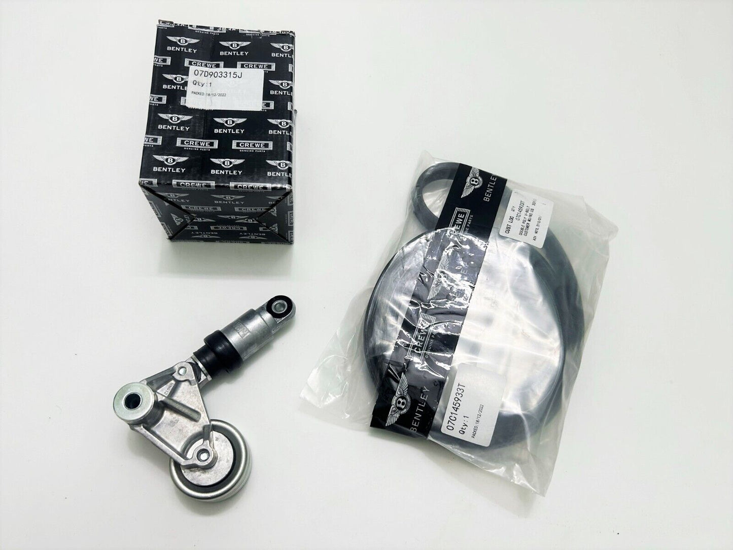 Bentley Continental Gt Gtc & Flying Spur Ribbed Belt Tensioner With V-Belt