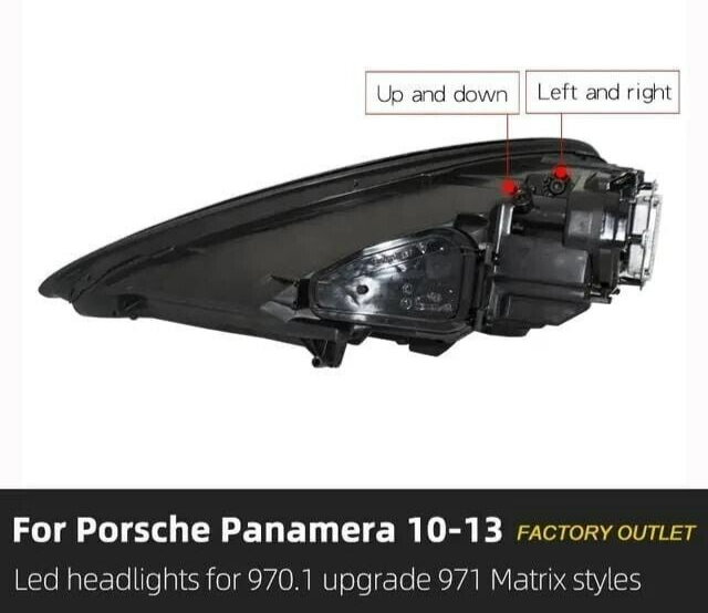 For 2010-13 Porsche Panamera LED Headlight 970. 1 upgrade 971 Matrix style L&R Side