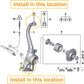 Für Rolls-Royce Phantom Knuckle Kugelgelenke 31120414733 31216774835 3121677836