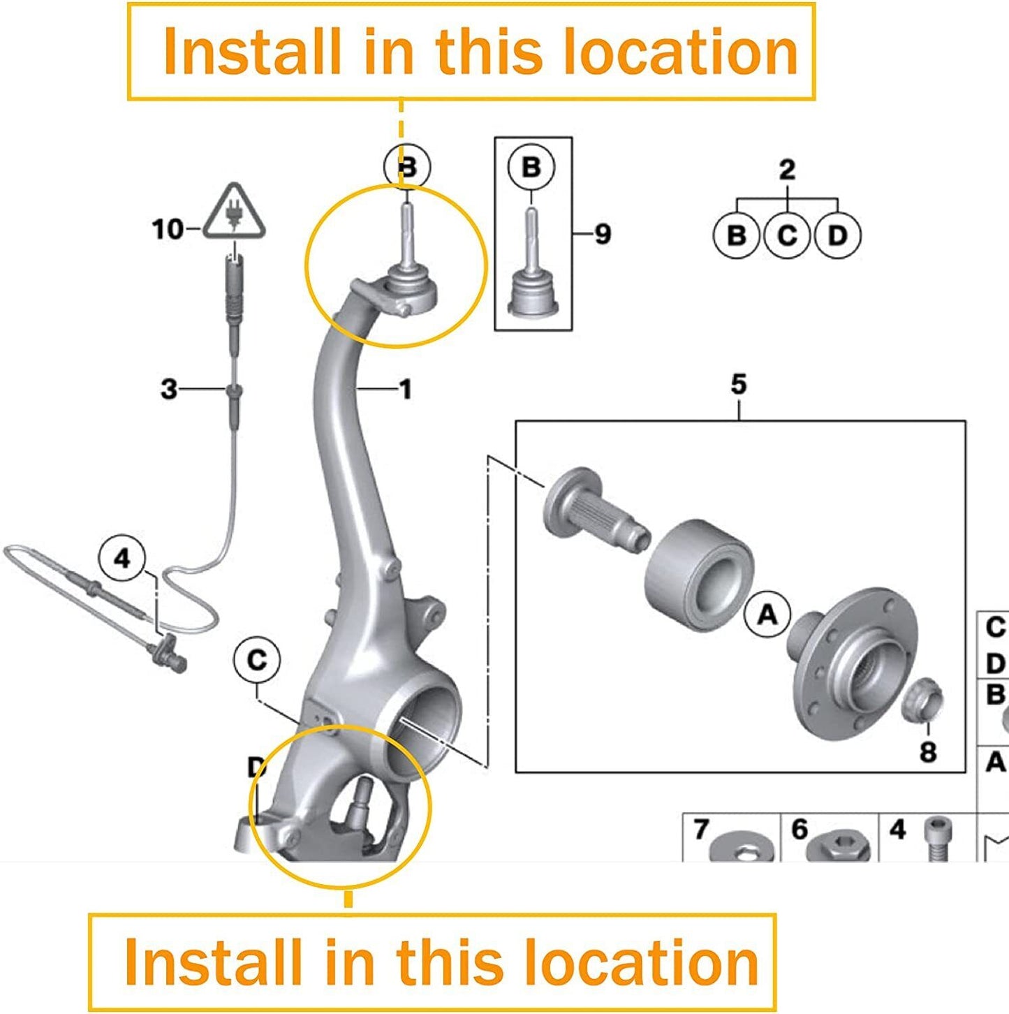 For Rolls-Royce Phantom Knuckle ball joints 31120414733 31216774835 3121677836