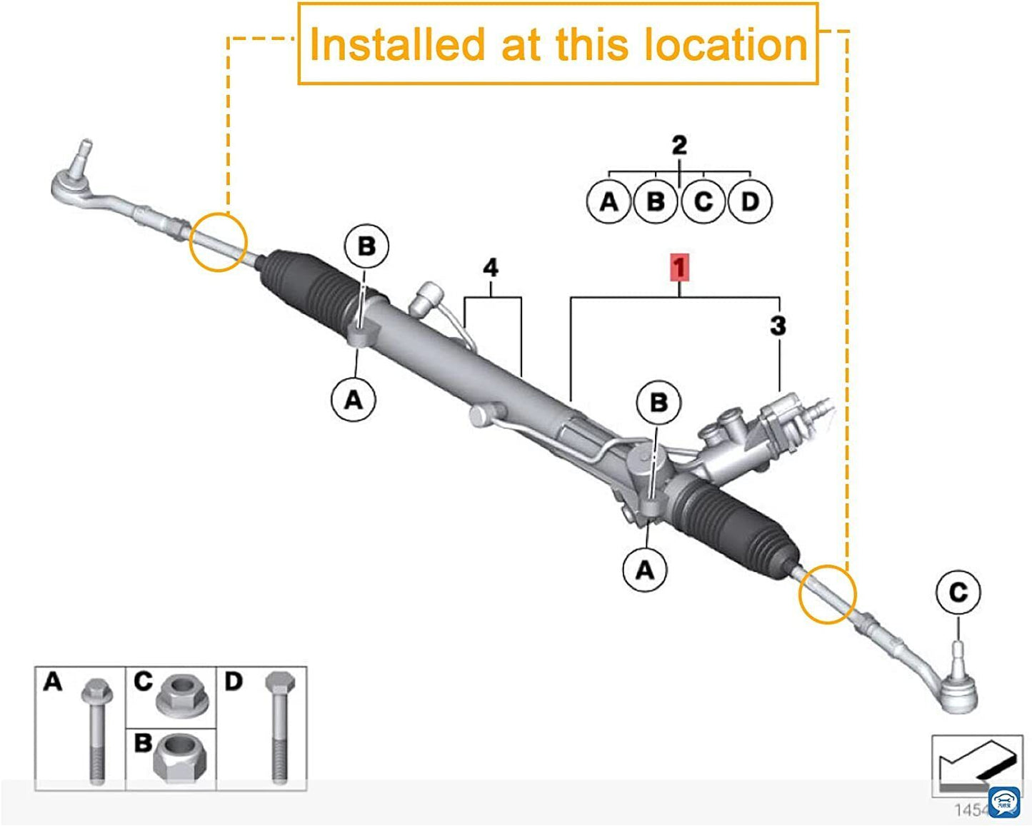 Für Rolls-Royce Phantom Lenkungsinnen-Spurstangen-Kugelgelenksatz OEM ‎32210422879