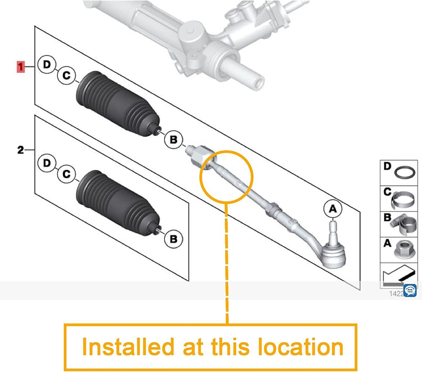 For Rolls-Royce Phantom Steering Inner Tie Rod Ball Joint Kit OEM ‎32210422879