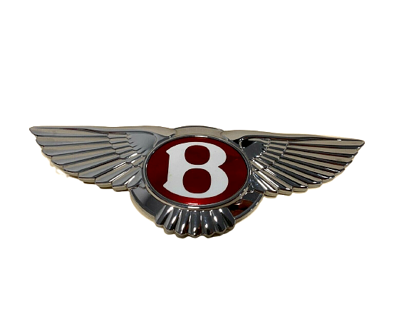 Bentley Continental Gt Gtc Radiator Grill Emblem 2015 Onwards - Red