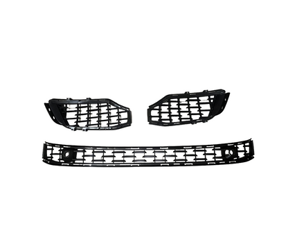 For Maserati Ghibli 2018-2023 Front Bumper Lower Grille Guard Set 3Pcs