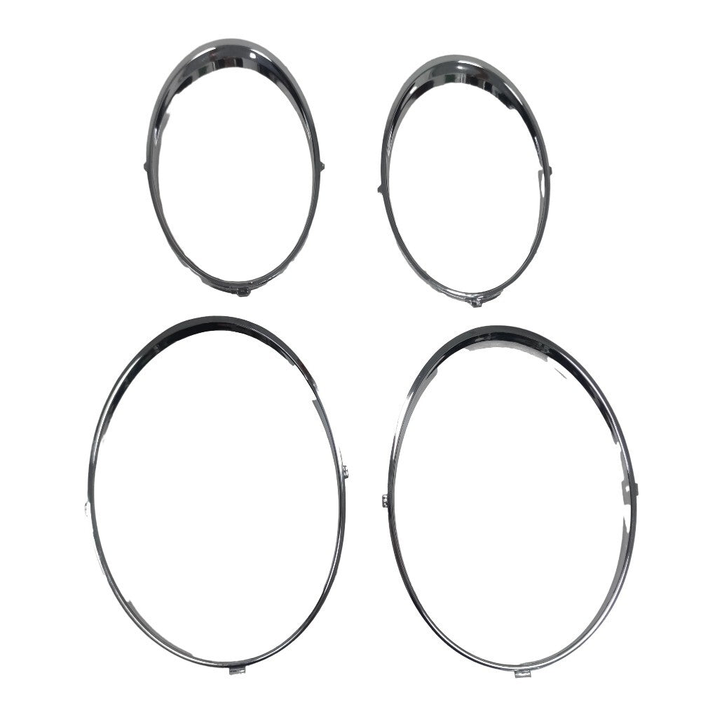 For Bentley GT GTC 2012-2017 Headlight Rings Trims Chrome Frame  Set