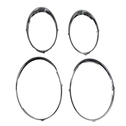 For Bentley GT GTC 2012-2017 Headlight Rings Trims Chrome Frame  Set