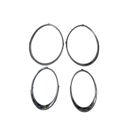 For Bentley GT GTC 2012-2017 Headlight Rings Trims Chrome Frame  Set