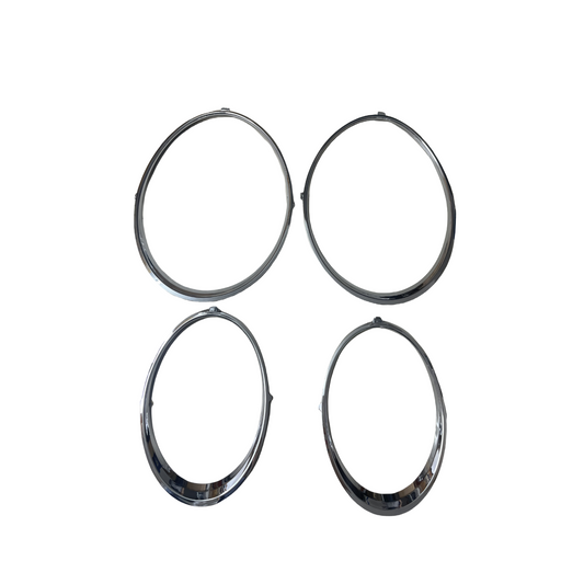 For Bentley GT GTC 2012-2017 Headlight Rings Trims Chrome Frame  Set