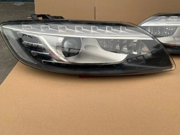 For 2009- Audi Q7 LED DRL Xenon EU Headlights Front Lamps AFS Curve option L&R side