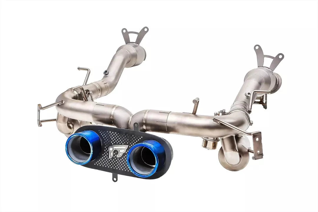 Ferrari 458 Italia / Spider Titanium Valved iPE Muffler with Dual Polished Tips