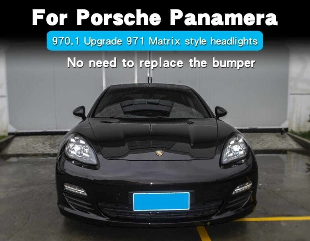 For 2010-13 Porsche Panamera LED Headlight 970. 1 upgrade 971 Matrix style L&R Side